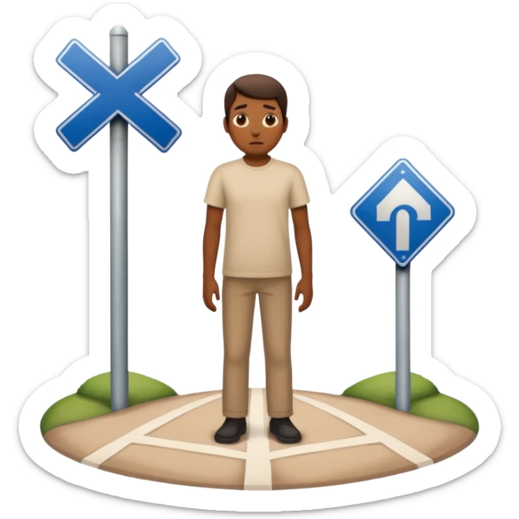 mach mir eine grafik die zeigt das man sien ganzes leben umkrempelt sticker