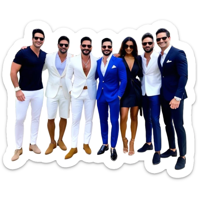 Grant Cardone, Tai Lopez, Josh King Madrid, Alex Hormozi, Iman Gadzhi, Daniel G, Branden Condy, Patrick Bet-David, Dan Henry, Luke Belmar, Shelby Sapp, Leila Hormozi, Tefi Valenzuela, business, influencers, friends, rich millionaire success lifestyle, private jet , supercars, success, sales sticker