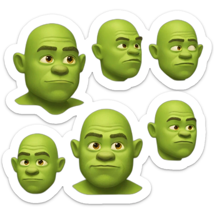 shrek sport sticker