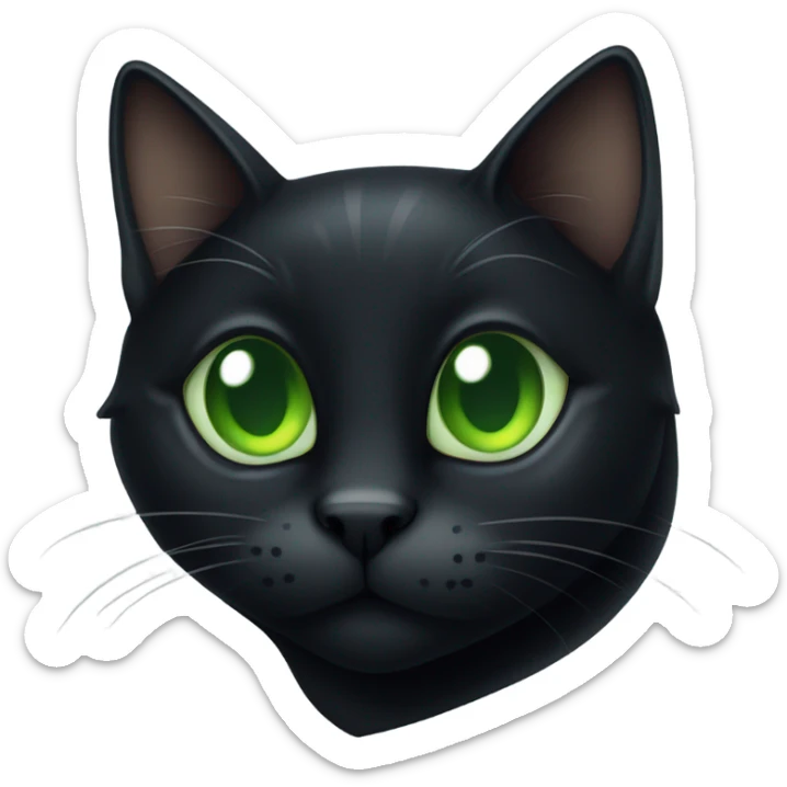 black cat sticker