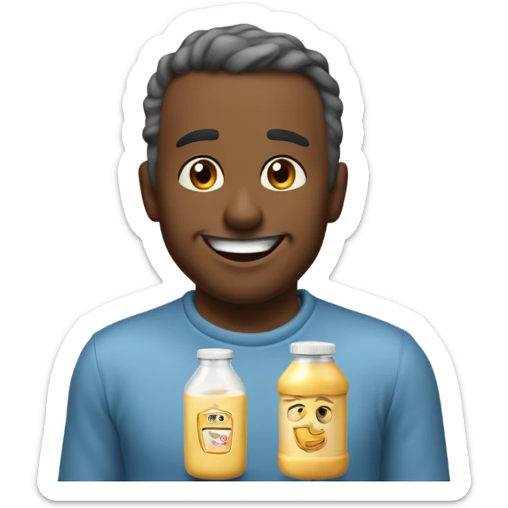 JAMALS FATHER WAS VERY PLEASED WITH THIS NEWS AND CAME BACK FROM HIS MILK RUN MANY YEARS AGO sticker