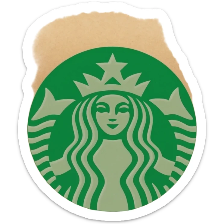Starbuck's Coffee packet sticker