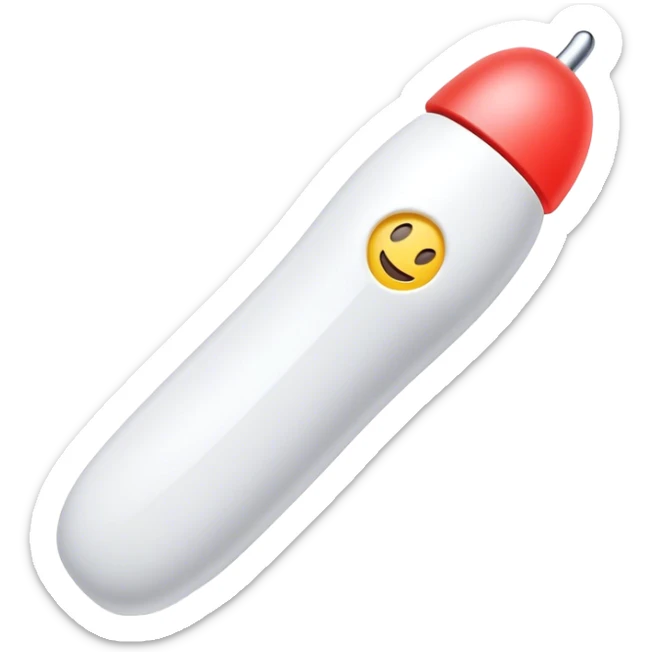 Clash of Clans aesthetic: Cinematic Playful Wii Nunchuk Portrait Emoji, rendered in a 3D vector-style similar to standard emojis with minimal shading and bold, simplified shapes. A compact, distinct form with signature details, softly glowing with a nostalgic gaming charm. Simplified yet unmistakably iconic, highly detailed and consistent, glowing with a soft radiance and high shine. Stylized with a touch of retro gaming magic and a soft glowing outline, capturing the essence of a beloved gaming relic with a friendly, playful manner! sticker