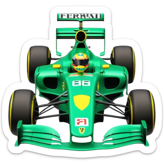 green and yellow ferrari f1 bell lewis hamilton helmet sticker
