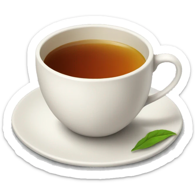 cup of tea sticker