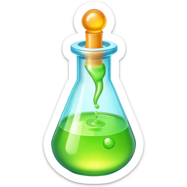 Clash of Clans aesthetic: Cinematic Playful 3D Isometric Health Potion Emoji, rendered in a 3D vector-style similar to standard emojis with minimal shading and bold, simplified shapes. A compact, distinct form with signature details, softly glowing with a fantasy RPG magic charm. Simplified yet unmistakably iconic, highly detailed and consistent, glowing with a soft radiance and high shine. Stylized with a touch of heroic grandeur and a soft glowing outline, capturing the essence of a beloved gaming relic with a friendly, playful manner! sticker