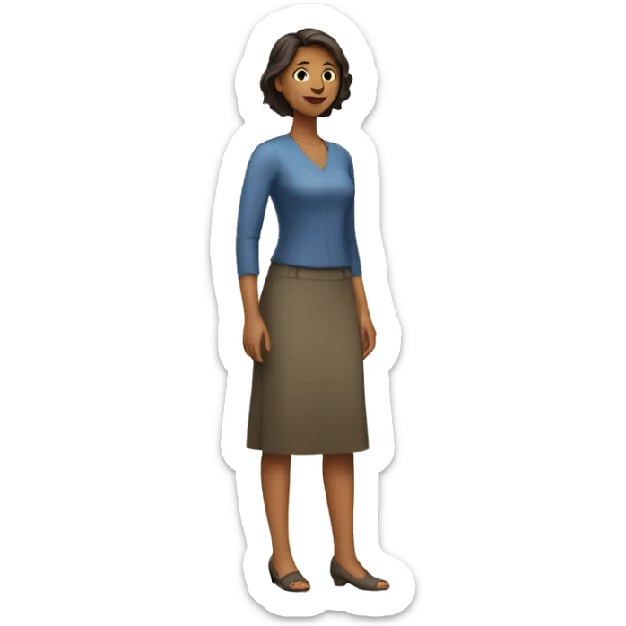 woman standing sticker