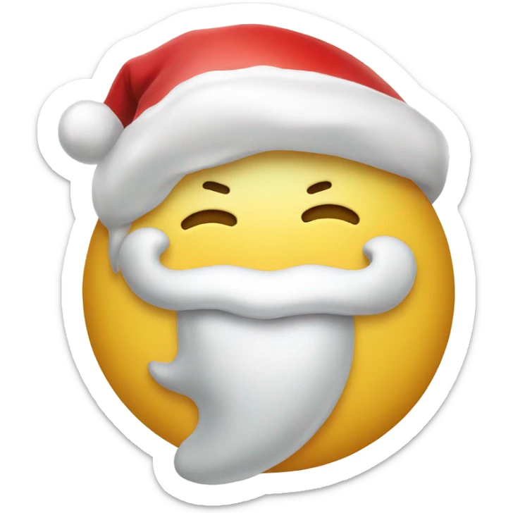 santa tooth sticker