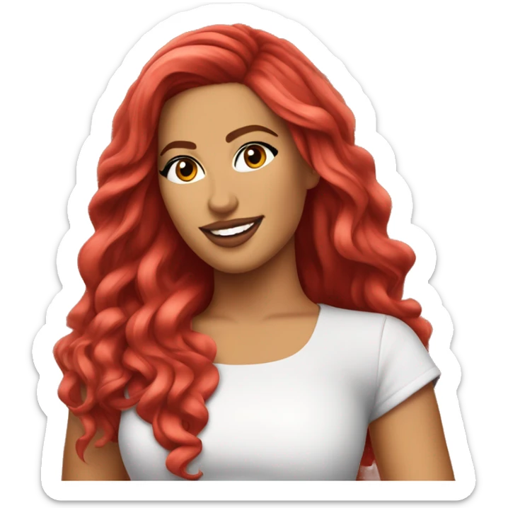 Carolina Giraldo Navarro, known professionally as Karol G, is a Colombian singer. Red Hair sticker