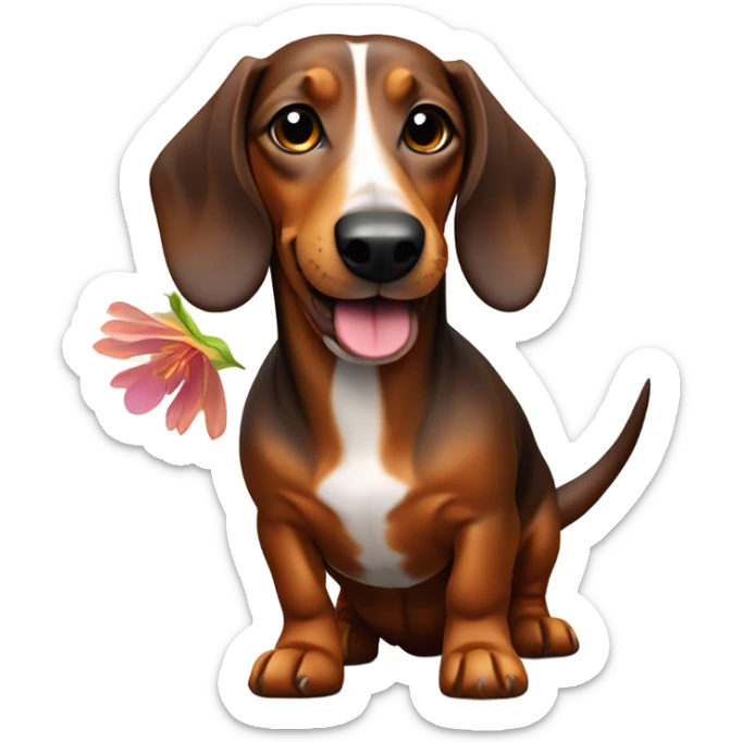 daschnut with flower sticker