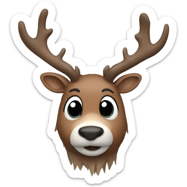 Reindeer sticker