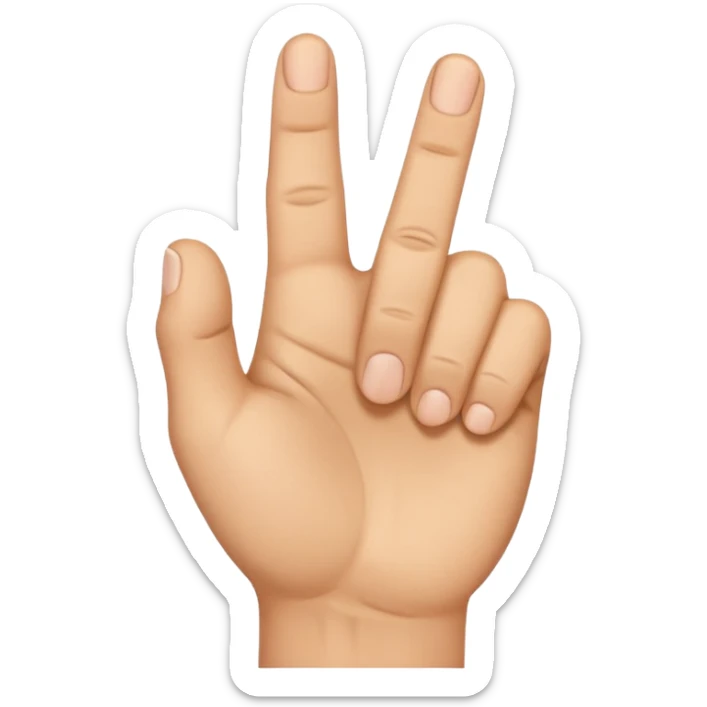 "A hand emoji gesture where the fist is closed, and the thumb is poking out between the index and middle fingers." 👊 sticker