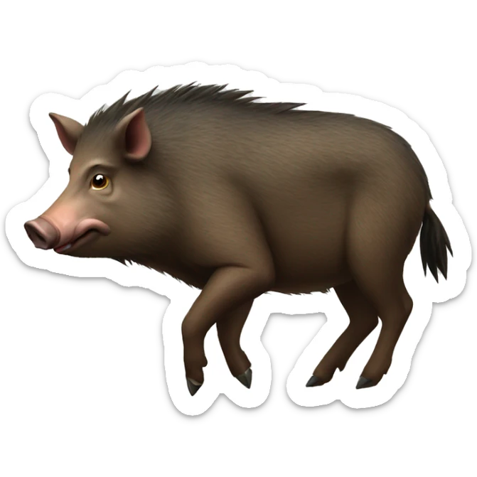 wild boar sticker