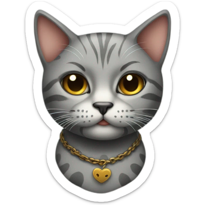 Tattooed cat sticker