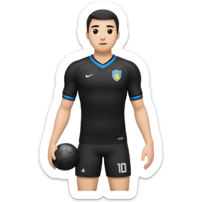 maillot football bande noir torse sans numéro ni logo sticker