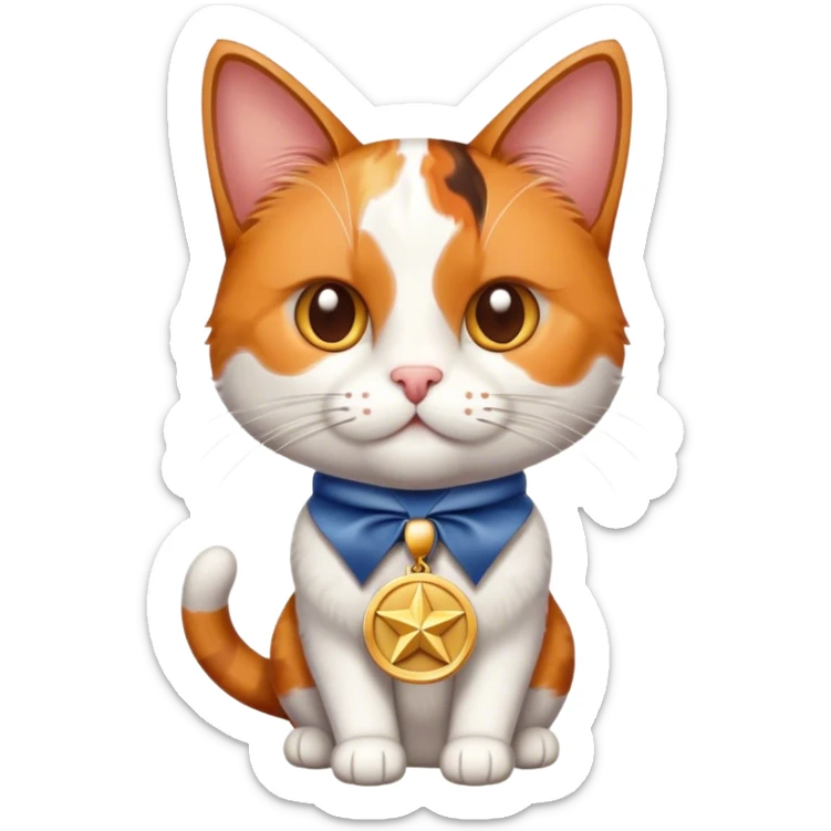 cat receiving texas award for film hall of fame sticker