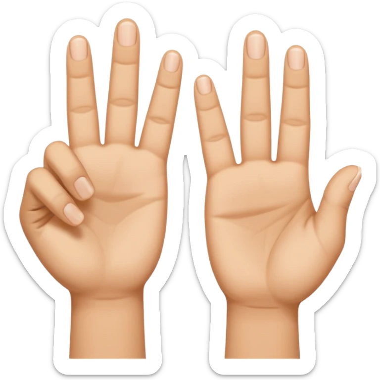 Le signe du rappeur Jul, avec les 2 mains: pouce sur le côté et index et majeur levés. Mis côte à côte, formant les lettres JUL sticker