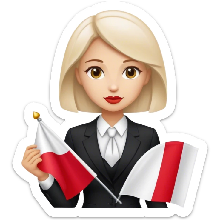 nationalist nationalist nationalist patriot patriot polish woman formal poland flag sticker