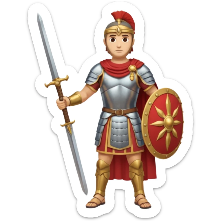 Famoso general cartagines de alto rango de la época púnica, estratega militar muy importante, foto del cuerpo entero sticker