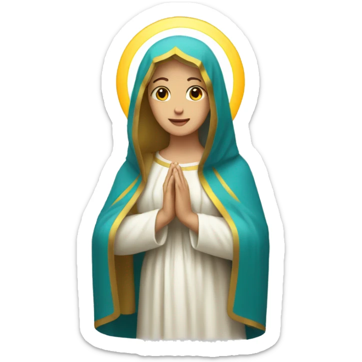 virgin mary sticker