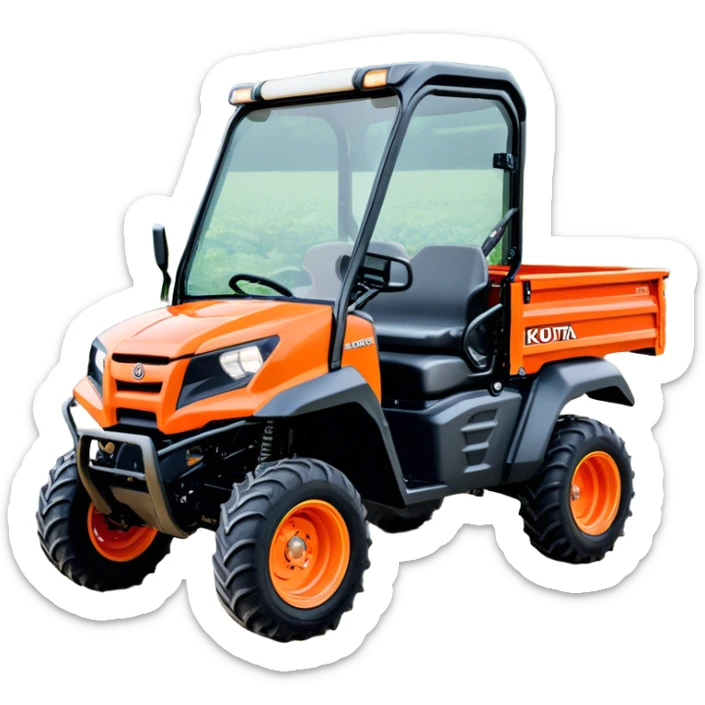 Farm Utility Vehicle (UTV) - Kubota RTV-XG850 (Model Year: 2021) (Iconic colour: Orange) sticker