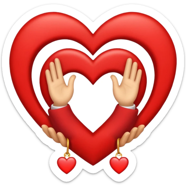 Quiero un emoji de amor y paz con la palomita encerrada en un círculo y un corazón  sticker