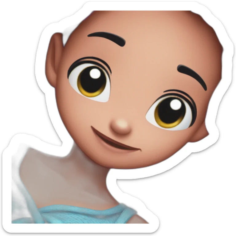 Stitch on Lilo  sticker