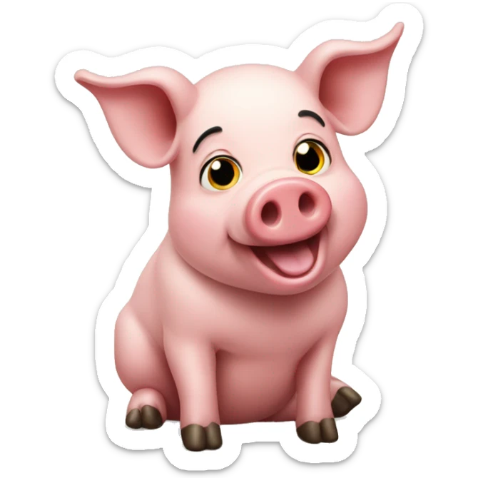 Pig sticker