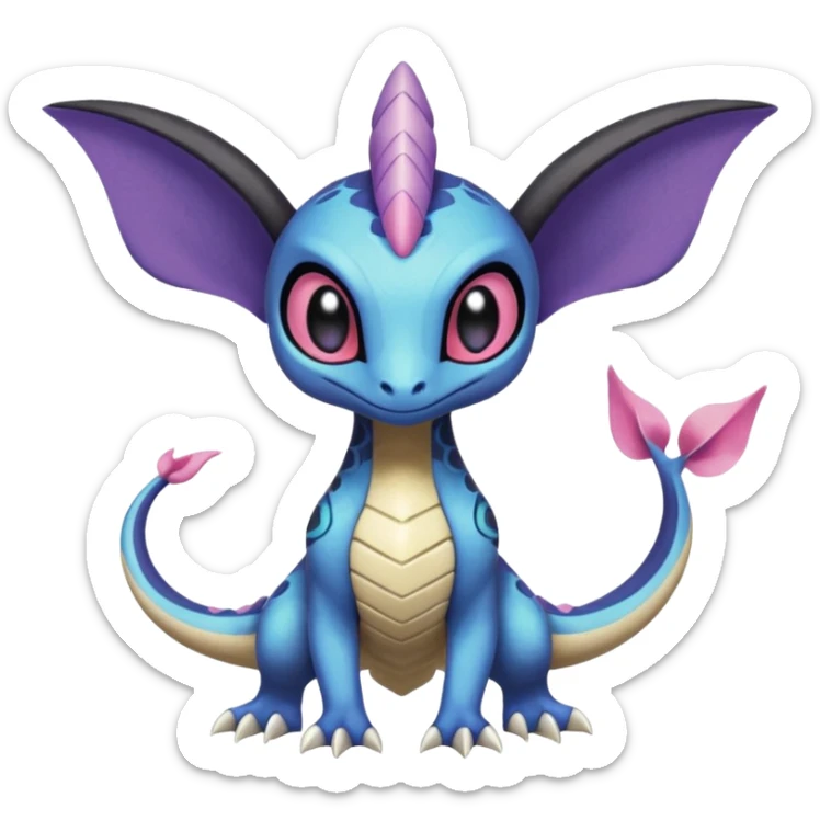 Meloetta-Cresselia-Palkia-Spyro-Toothless-Stitch-Pokémon-Fakémon-creature-hybrid sticker