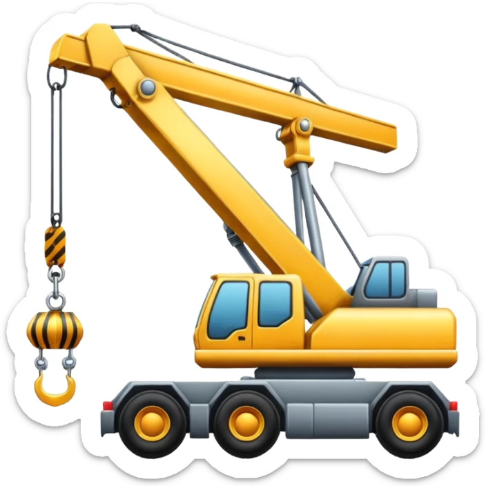 Tools and cranes sticker