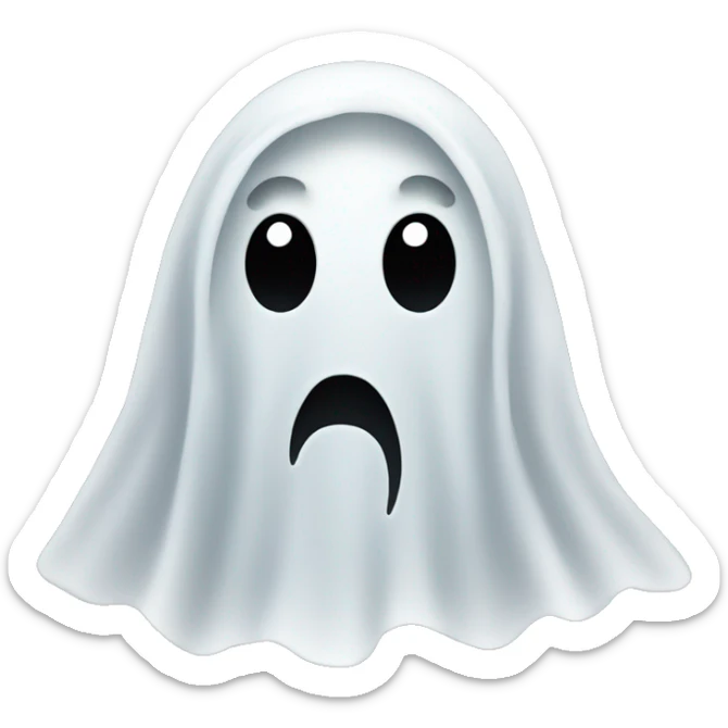 Ghost face sticker