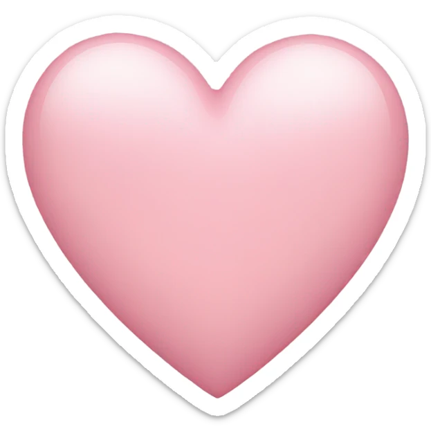 Light pink heart sticker