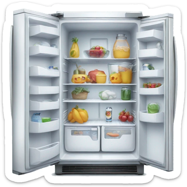 Clean refrigerator sticker