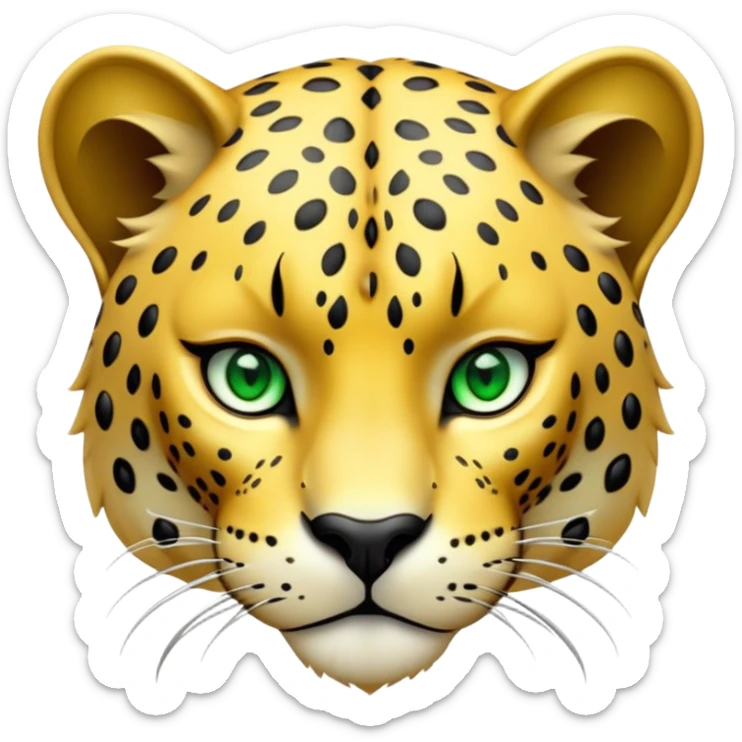 cinematic-jaguar-realistic-full-body-stalking-emoji,-sleek-powerful-frame-poised-for-action,-golden-fur-adorned-with-bold-black-rosettes,-head-tilted-dramatically,-piercing-green-eyes-locked-onto-its-prey,-simplified-yet-realistic-focused-features,-highly-detailed,-glowing-with-an-almost-sarcastic-glow sticker