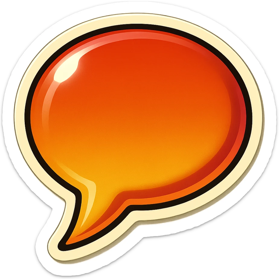 speach bubble sticker