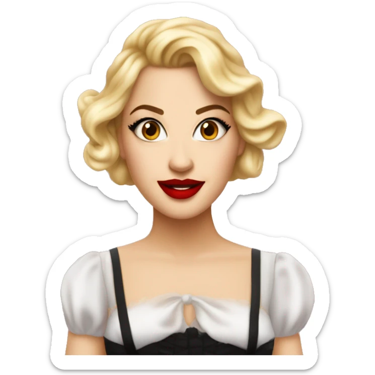 Tessa Francis Netting is an actress, YouTuber, host, and all around geek. She began her professional career donning a tutu onstage in the Original Broadway BLONDE. red lipstick sticker