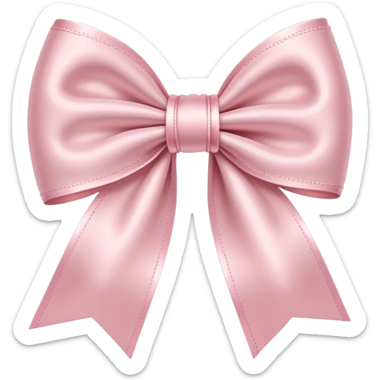 Light pink bow sticker