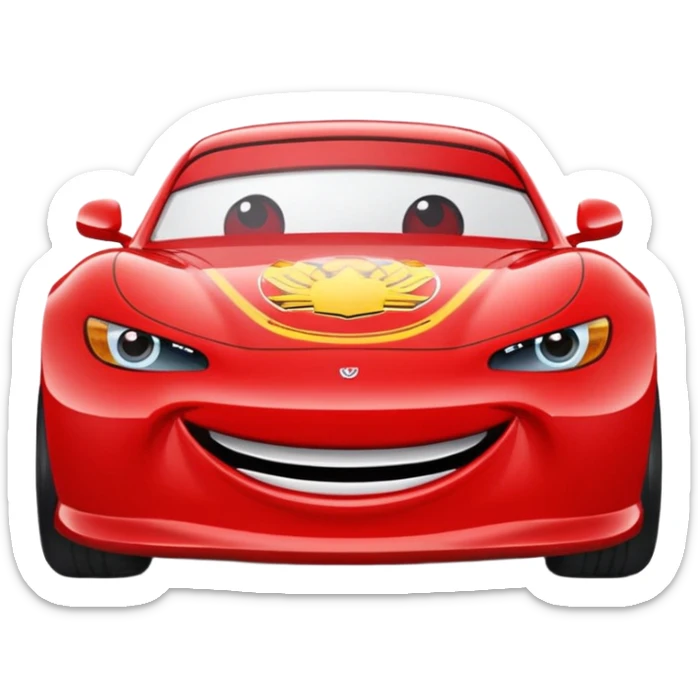 Puedes hacer un emoji del rayo mcqueen ?Puedes hacer un emoji del rayo mcqueen ? sticker