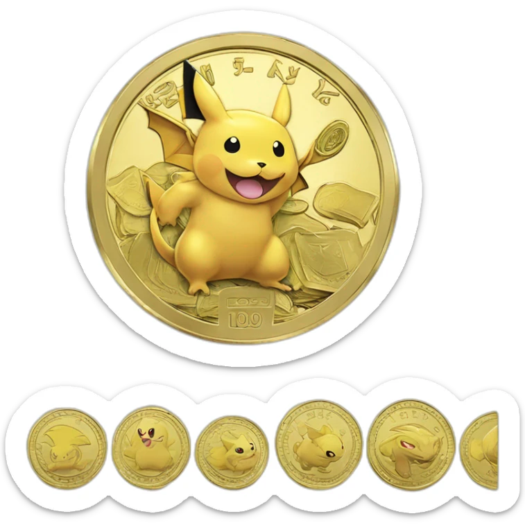 pokemon halloween money puregold coin pokecoin pokedollar dollar sticker