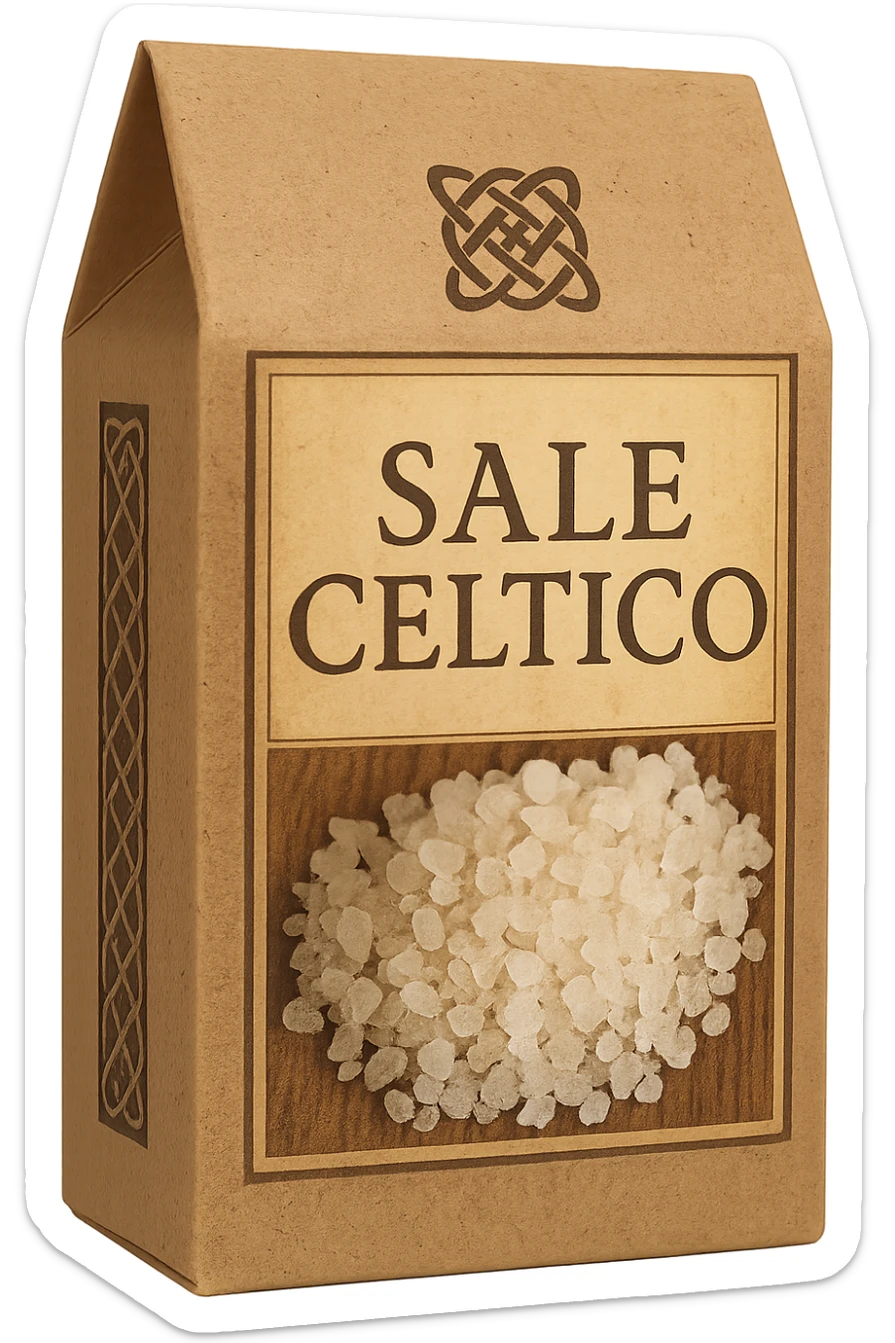 Sale celtico, scatola in italiano sticker