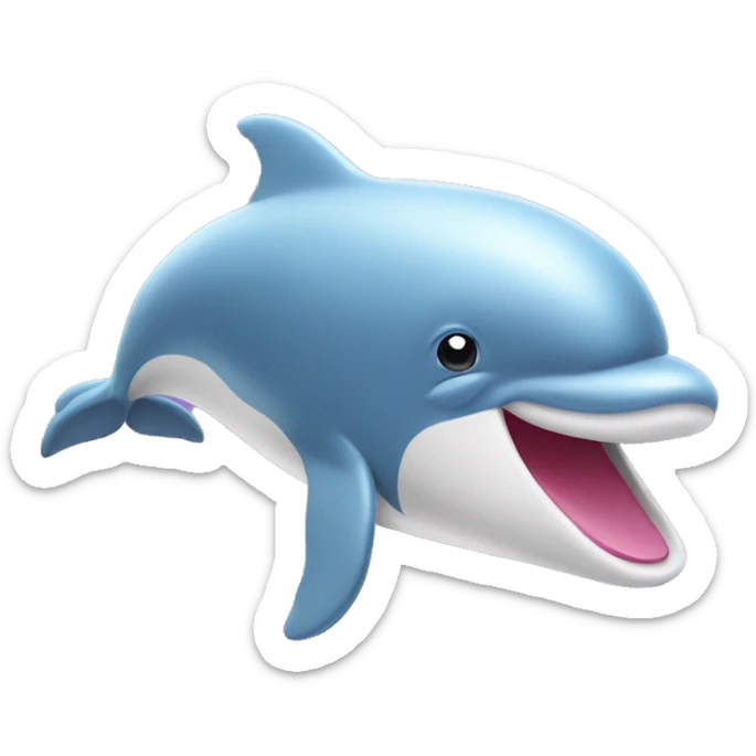 Pink dolphin  sticker