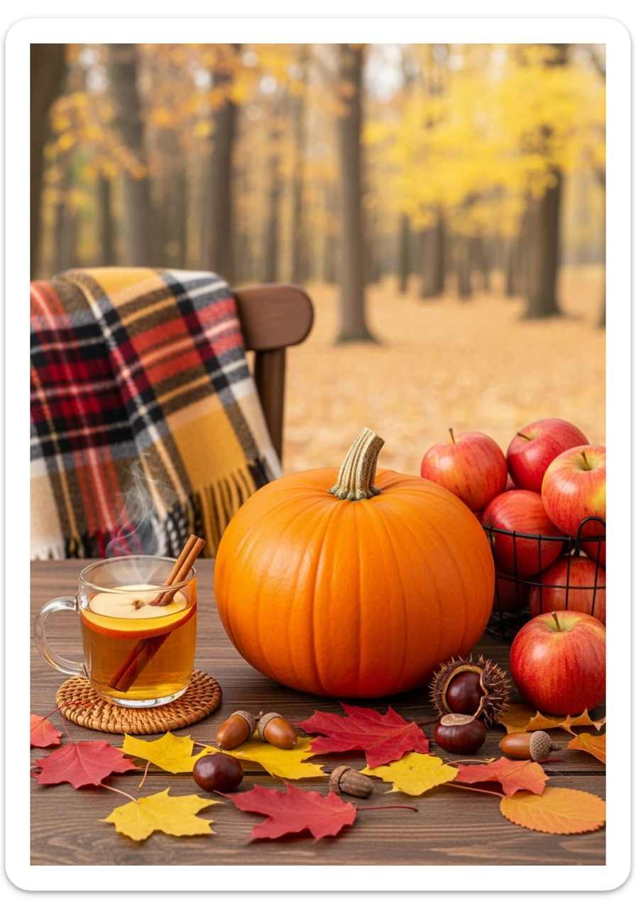 autumn atributes sticker