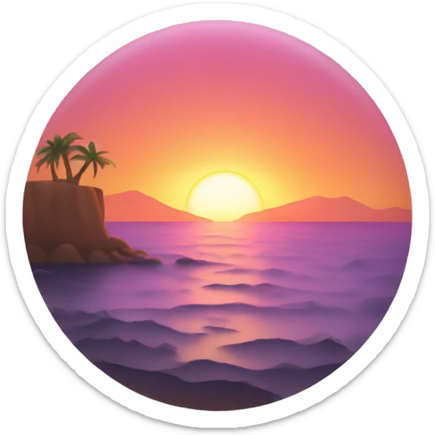 Sunset  sticker