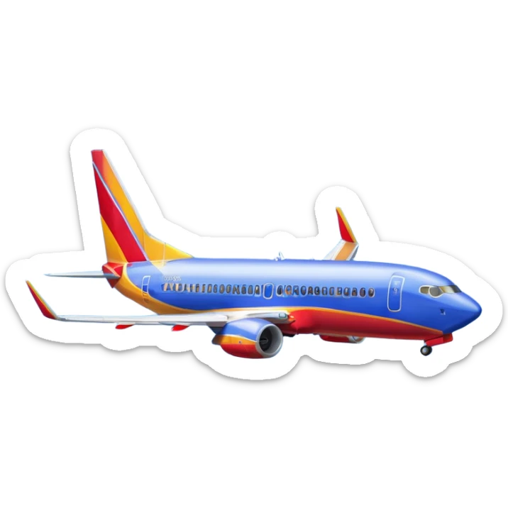 Southwest Airlines Boeing 737-800 (newer Heart One livery) sticker