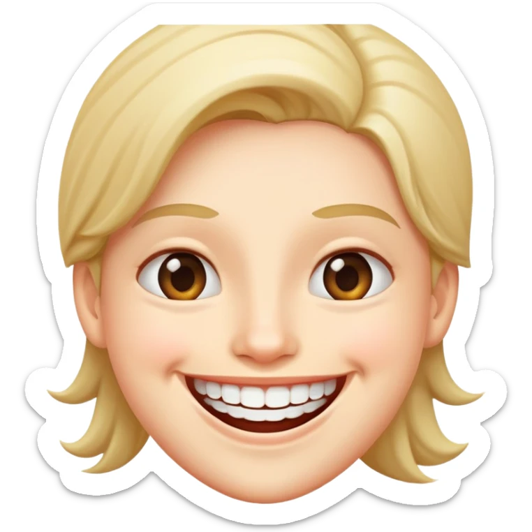 Big big smile sticker