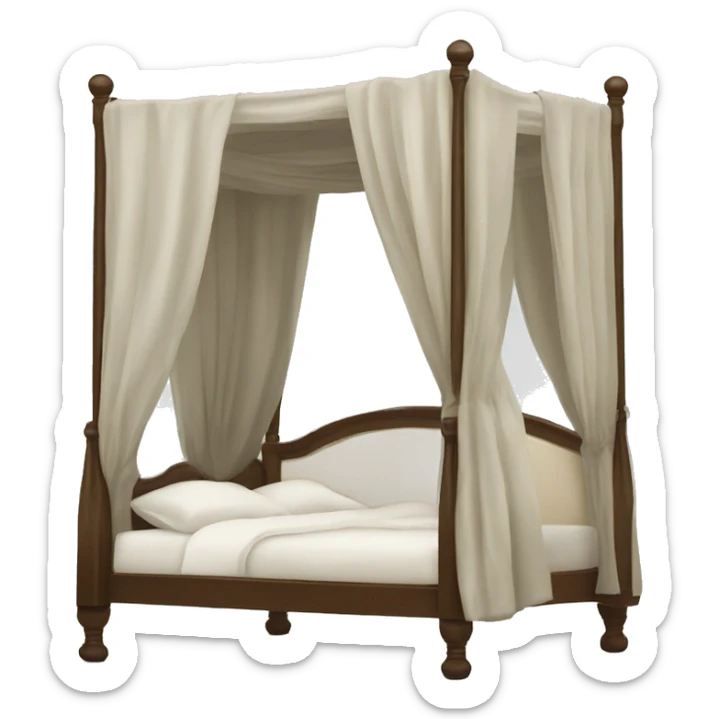 Baldaquin bed  sticker