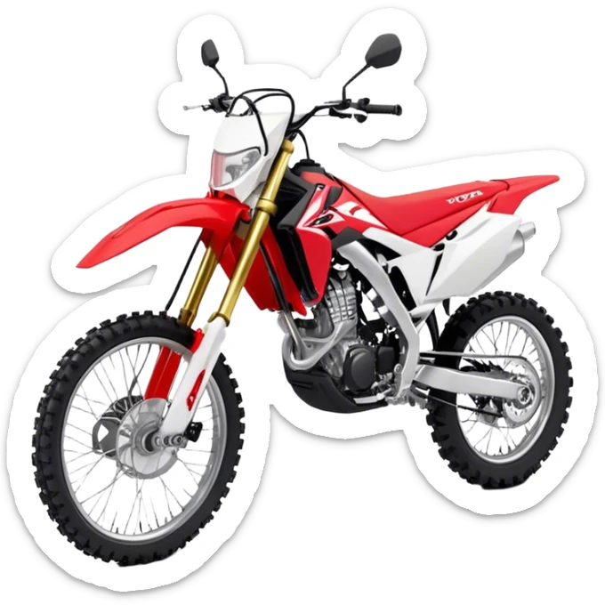 Honda CRF (Dirtbike) - Honda CRF250R (Model Year: 2022) (Iconic colour: Red) sticker