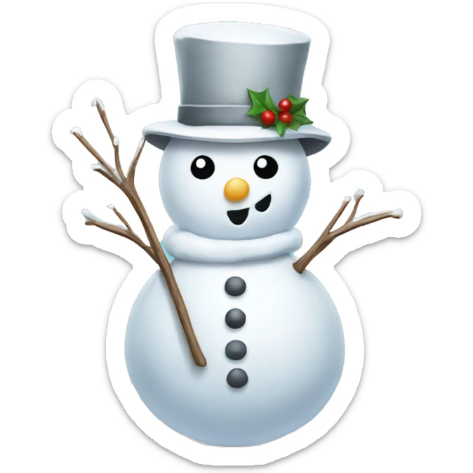 Snowmen sticker