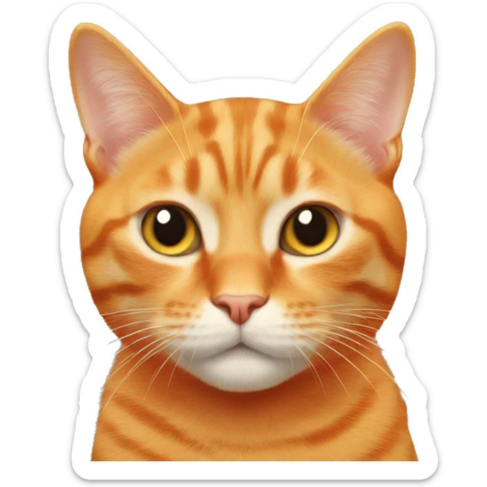Orange cat  sticker
