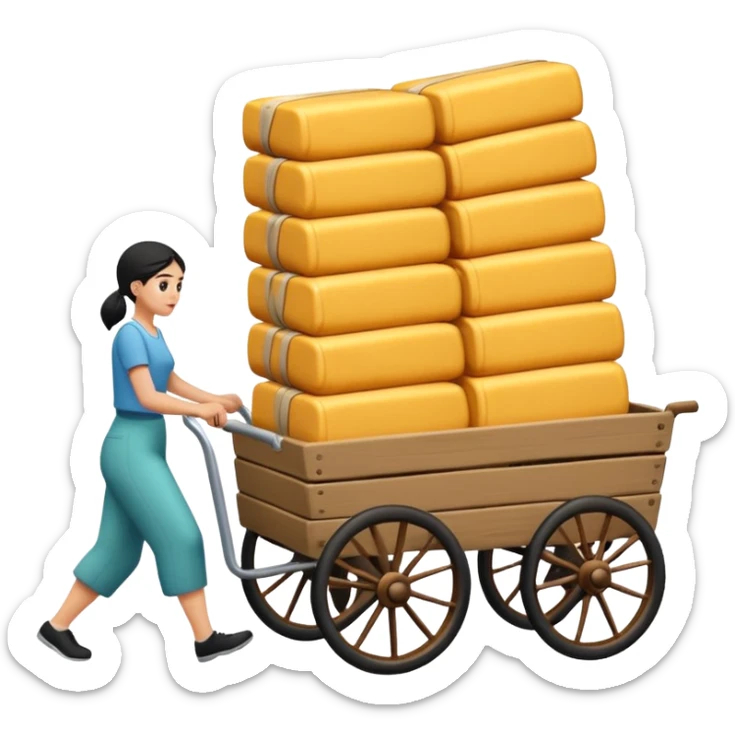 aka uka ichimlik ortilgan aravani olib qochishyapti orqa tarafdan rakurs yuzi ko'rinmasin sticker